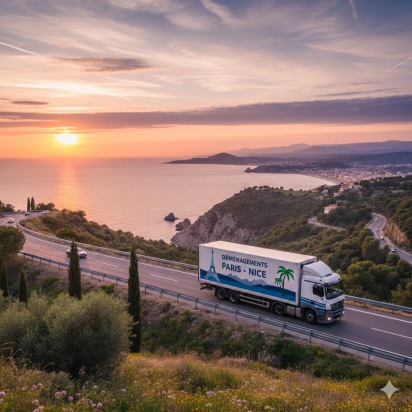 Déménagement groupage Val de Marne Nice transport meubles et cartons pas cher