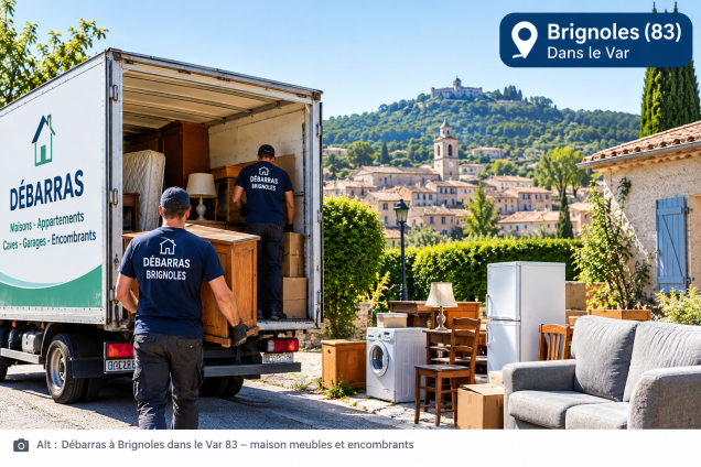 Débarras à Brignoles dans le Var 83 – maison, meubles et encombrants
