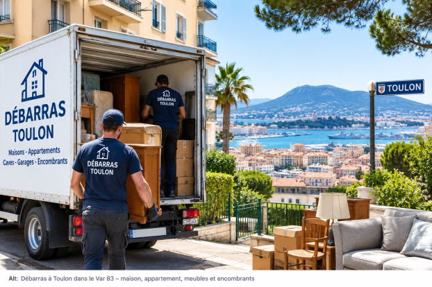 Débarras à Toulon dans le Var 83 – maison, appartement, meubles et encombrants
